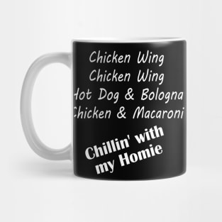 Chicken Wing Song Lyric Hot Dog Bologna Macaroni Kids Mug